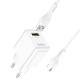Зарядний пристрій Hoco C98A 2.4A 18W 1USB-A з кабелем Type-C white PLS-00-00098639