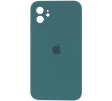 Чохол Silicone Case Квадратні Борти Full Camera iPhone 11 pine green PLS-00-00097842