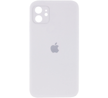 Чохол Silicone Case Квадратні Борти Full Camera iPhone 11 white PLS-00-00097829