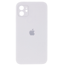 Чохол Silicone Case Квадратні Борти Full Camera iPhone 11 white PLS-00-00097829
