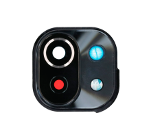 Скло камери Xiaomi Mi 11 Lite з рамкою black (Original) PLS-00-00074837