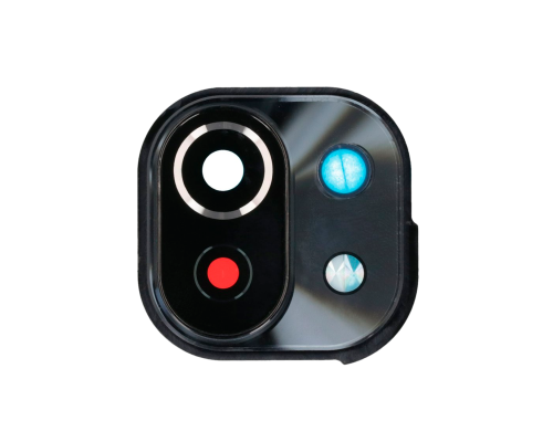 Скло камери Xiaomi Mi 11 Lite з рамкою black (Original) PLS-00-00074837