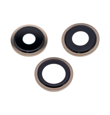 Скло камери Apple iPhone 13 Pro з рамкою gold (Original) PLS-00-00081239