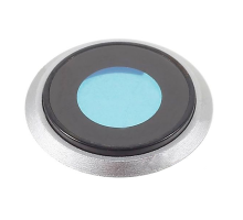 Скло камери Apple iPhone 8 з рамкою silver PLS-00-00042188