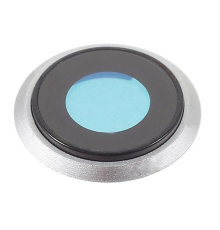 Скло камери Apple iPhone 8 з рамкою silver PLS-00-00042188