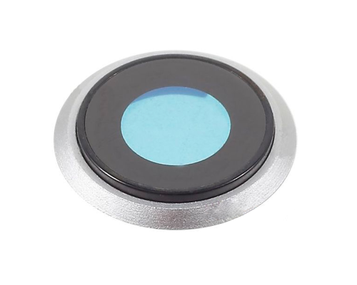 Скло камери Apple iPhone 8 з рамкою silver PLS-00-00042188