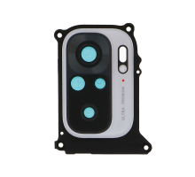 Скло камери Xiaomi Redmi Note 10 з рамкою white (Original) PLS-00-00072162