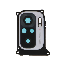 Скло камери Xiaomi Redmi Note 10 з рамкою white (Original) PLS-00-00072162