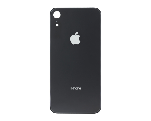 Задня кришка iPhone XR black (Більший отвір) PLS-00-00035599