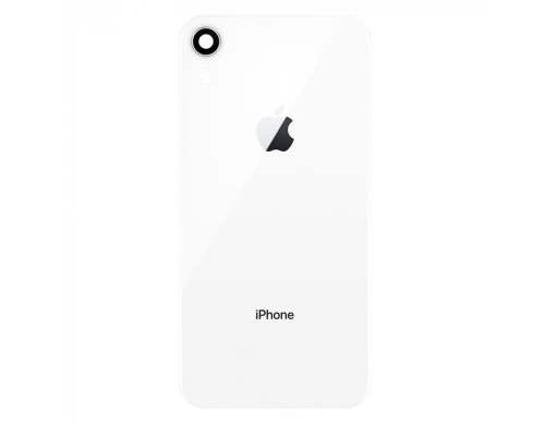 Задня кришка iPhone XR зі склом камери white (Original China) PLS-00-00046607
