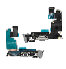 Шлейф iPhone 6 Plus з роз'ємом зарядки gray (Original Used) PLS-00-00021137