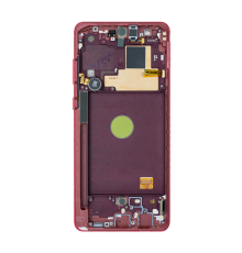 Дисплей Samsung N770 Galaxy Note 10 Lite з сенсором та рамкою aura red (Original) PLS-00-00062226
