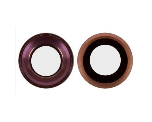 Скло камери Apple iPhone 6S з рамкою rose gold PLS-00-00047075