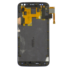 Дисплей Motorola XT1572 Moto X Style з сенсором та рамкою black PLS-00-00013838