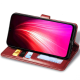 Чохол-книжка Leather GETMAN with card holder TECNO Camon 18 red PLS-00-00088210