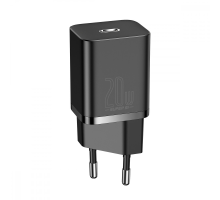 Зарядний пристрій Baseus Super Si 20W 3A 1USB-C black PLS-00-00063058