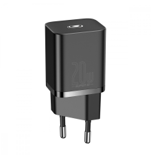 Зарядний пристрій Baseus Super Si 20W 3A 1USB-C black PLS-00-00063058