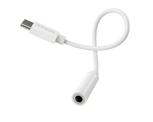 Перехідник Borofone BV13 Type-C to 3.5мм white PLS-00-00073153