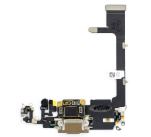 Шлейф iPhone 11 Pro з роз'ємом зарядки gold (Original Used) PLS-00-00037037