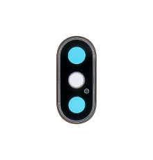 Скло камери Apple iPhone XS з рамкою gold PLS-00-00081671