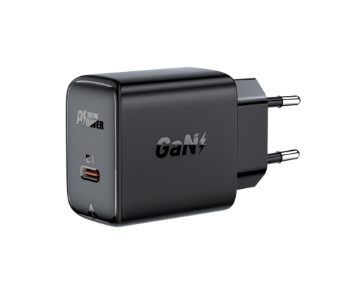 Зарядний пристрій Acefast A21 30W 3A USB-C black PLS-00-00101586