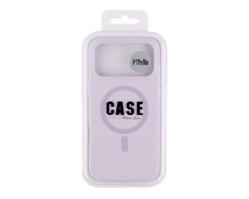 Чохол Glow Silicone Case with Magsafe для iPhone 17 Pro Max Light purple ma37989_3666800 2020000502067
