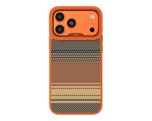 Чохол Kajsa Resort Collection Gradient Stripe with MagSafe для iPhone 17 Pro Orange Plus O-Ring ma95867_248882 2020000507192