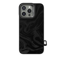 Чохол Kajsa Glamorous Collection Fluid Art with MagSafe для iPhone 16 Pro Black ma96247_249655 2020000507802
