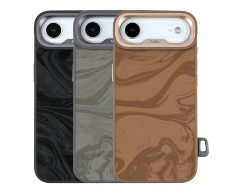 Чохол Kajsa Glamorous Collection Fluid Art with MagSafe для iPhone 17 Air Black O-Ring ma96244_249645 2020000507697