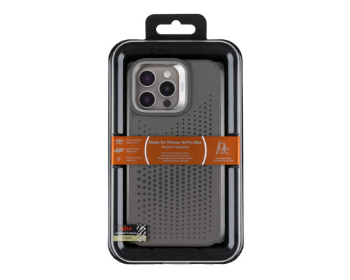 Чохол Kajsa Splendid Collection Circle with MagSafe для iPhone 16 Pro Max Light Grey ma129245_333654 2020000509103