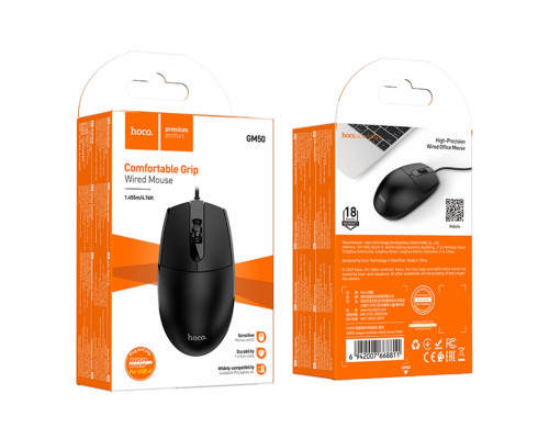 USB Миша Hoco GM50 League Чорний ma38620_3867539