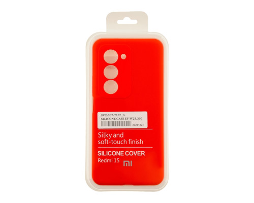 Чохол Liquid Silicone (AA) Full Camera для Xiaomi Redmi 15 4G 14.Red ma38762_3868126