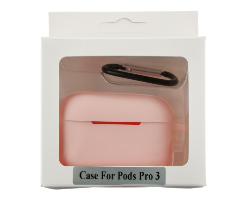 Футляр Silicone Case with hook для Airpods Pro 3 12.Pink ma38720_3867985