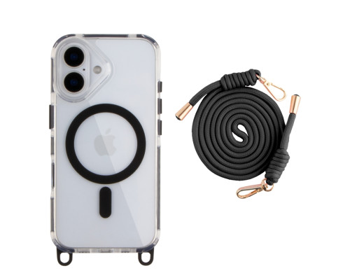 Чохол TPU+PC LanyardCase with MagSafe для iPhone 17 Black ma39119_3869944 2020000499930