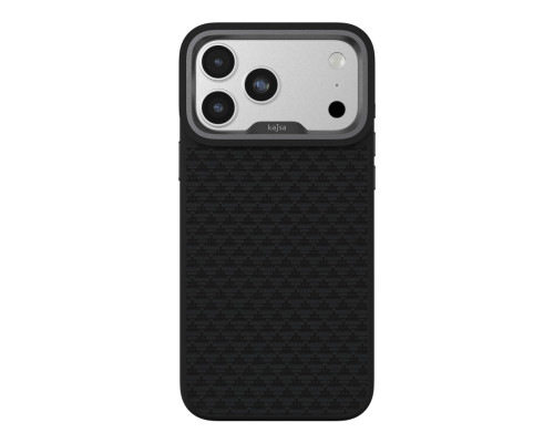 Чохол Kajsa Glamorous Collection Pyramid Pattern with MagSafe для iPhone 17 Pro Max Black O-Ring ma240226_634266 4894505261075