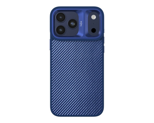 Чохол Kajsa Glamorous Collection Straw Mat Pattern with MagSafe для iPhone 17 Pro Max Blue Plus B-Ring ma240425_634677 4894505280625