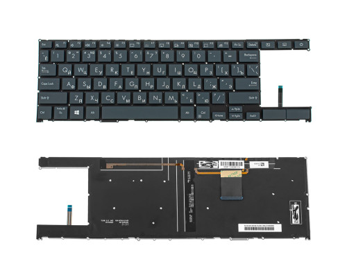 Клавиатура для ноутбука ASUS (UX482 series) rus, black, без фрейма, підсвічування клавіш NBB-105324