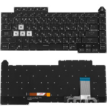 Клавіатура для ноутбука ASUS (G513 series) rus, black, без фрейму, підсвічування клавіш (RGB) NBB-108603