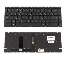 Клавіатура для ноутбука HP (ProBook: 440 G8, 445 G8) rus, black, без фрейма, підсвічування клавіш NBB-112059