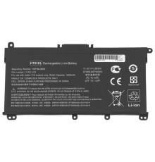 Батарея для ноутбука HP HT03XL (Pavilion 14-CE, 15-DA, 15-CW, 17-CA series) 11.4V 3400mAh 39Wh Black NBB-113413