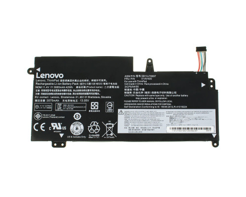 Оригінальна батарея для ноутбука LENOVO 01AV401 (ThinkPad S2 13 Chromebook series) 11.4V 3.685Ah 42Wh Black NBB-120755