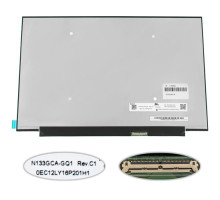 Матриця 13.3" N133GCA-GQ1 Rev C1 (2560*1600, 40pin(eDP, 300cd/m2 100% sRGB), LED, SLIM(без вушок та планок), матова, роз'єм справа внизу) для ноутбука NBB-120805