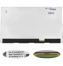 Матриця 15.6" ATNA56AC01-0 (2880*1620, 40pin(eDP, 120Hz, 400cd/m2), OLED, SLIM(без планок та вушок), глянець, роз'єм справа внизу) для ноутбука NBB-123300