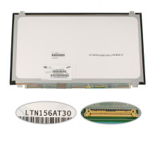 Матриця 15.6" LTN156AT30 (1366 * 768, 40pin, LED, SLIM (вертикальні вушка), глянсова, роз'єм справа внизу) для ноутбука (renew) NBB-123338