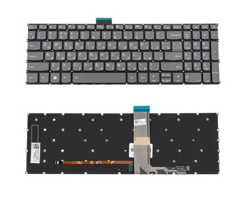 Клавіатура для ноутбука LENOVO (IdeaPad: 3-15, 3-17 series) rus, black, без кадру, підсвічування клавіш (ОРИГИНАЛ) NBB-128252
