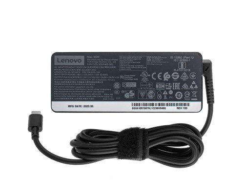 Оригінальний блок питания для ноутбука LENOVO USB-C 95W (20V, 15V, 9V, 5V), USB3.1/Type-C/USB-C, Black NBB-130145