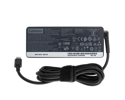 Оригінальний блок питания для ноутбука LENOVO TYPE-C 95W, Black, RECTANGULAR NBB-130145