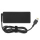 Блок живлення для ноутбука LENOVO 20V, 4.5A, 90W, USB+pin (Square 5 Pin DC Plug), (Replacement AC Adapter) black (без кабелю!) NBB-130164