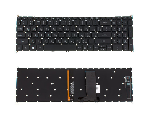 Клавиатура для ноутбука ACER (AS: SP515-51) rus, black, без фрейма, подсветка клавиш NBB-132283