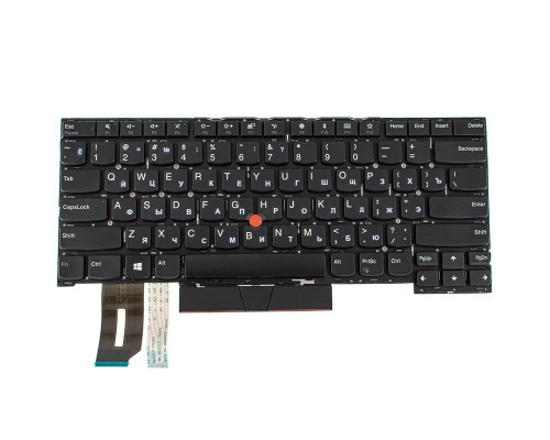 Клавіатура для ноутбука LENOVO (ThinkPad: T490s, T495s) rus, black, без фрейму NBB-133808